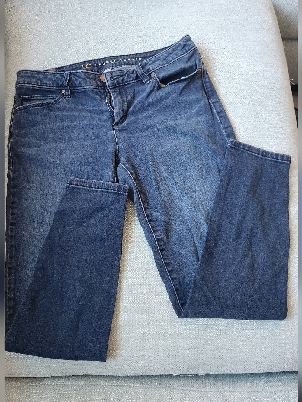 LC Lauren Conrad Dark Blue Straight Leg Jeans
